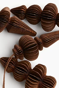 Lot de 4 décorations Noël en papier