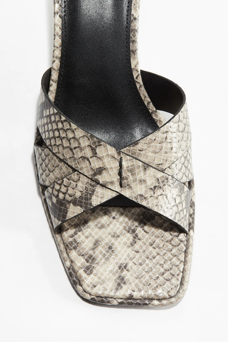 Block-Heeled Sandals