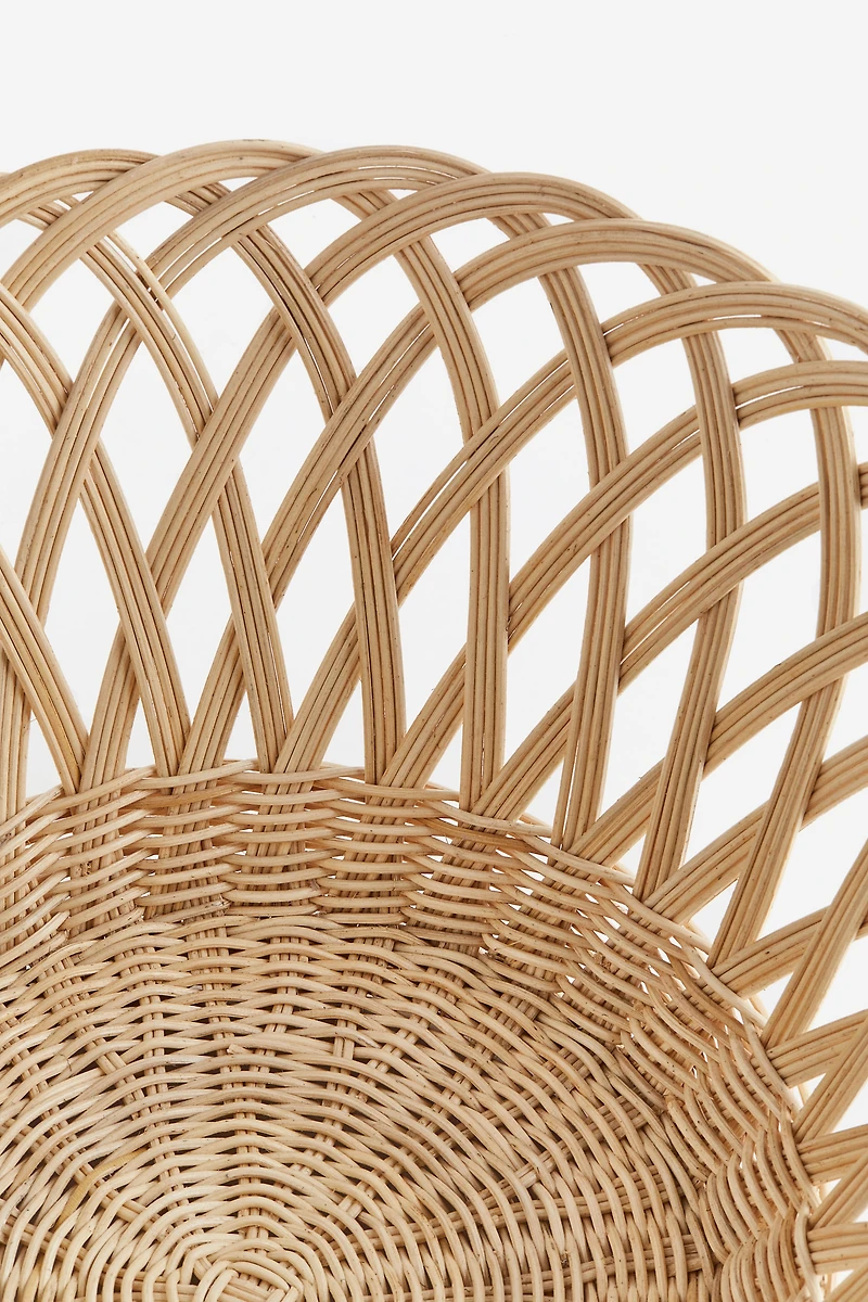 Grand panier de rangement en rotin