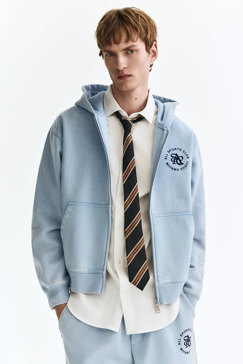 Loose-Fit Hooded Jacket