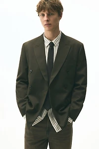 Relaxed-Fit Double-Breasted Jacket