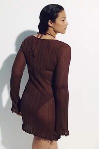 Rib-Knit Beach Dress