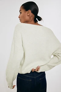 Boat-Neck Sweater