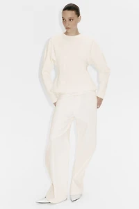 Tapered-Waist Sweatshirt