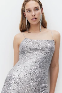 Tie-Detail Slip Dress