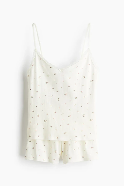 Pyjama en pointelle de coton