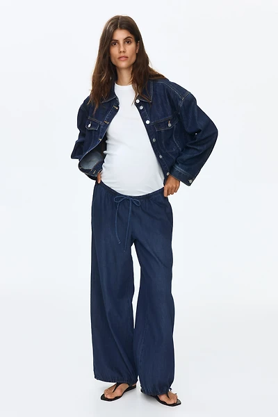 MAMA Balloon-Leg Denim Pants