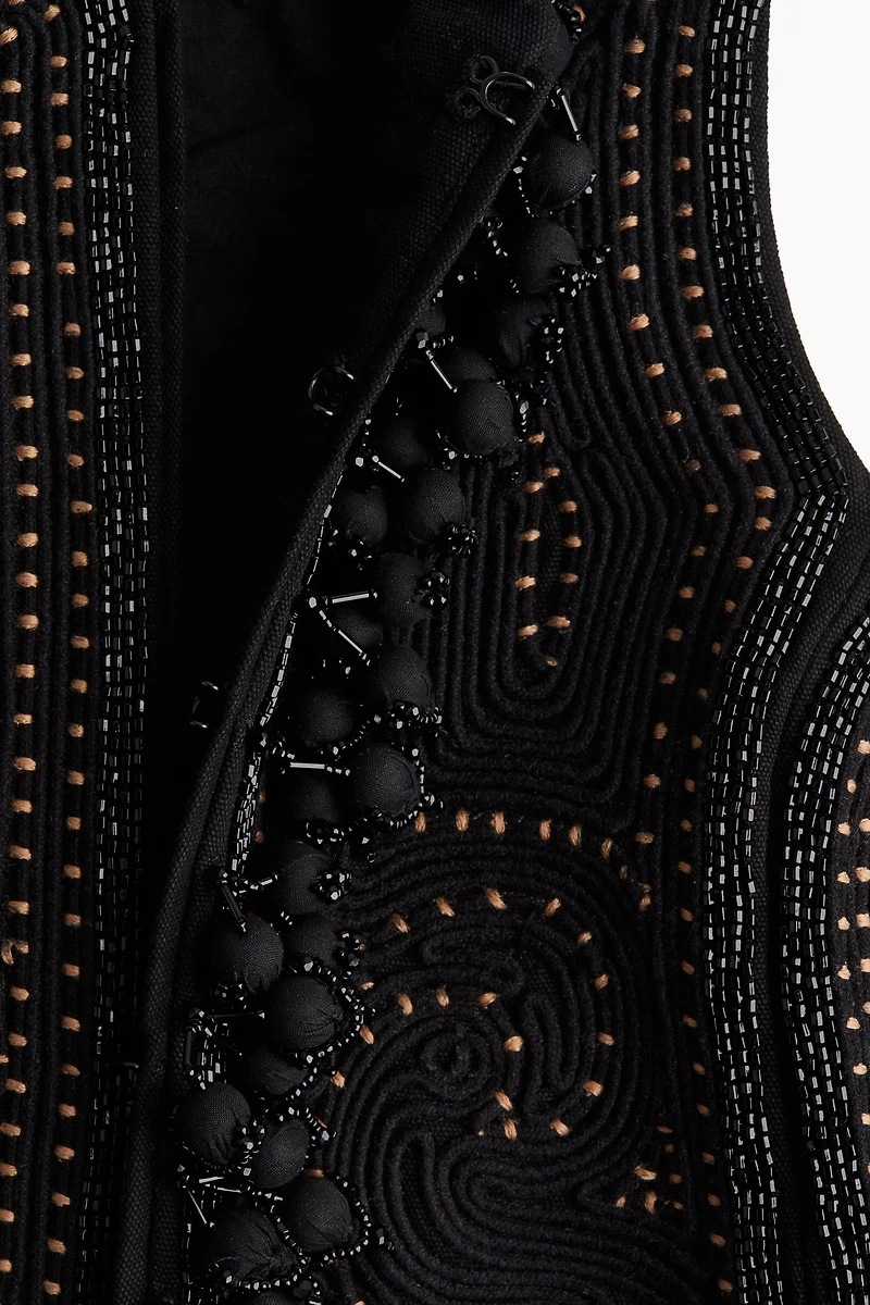 Embroidered Canvas Vest