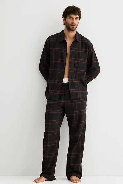 Flannel Pajama Shirt and Pants