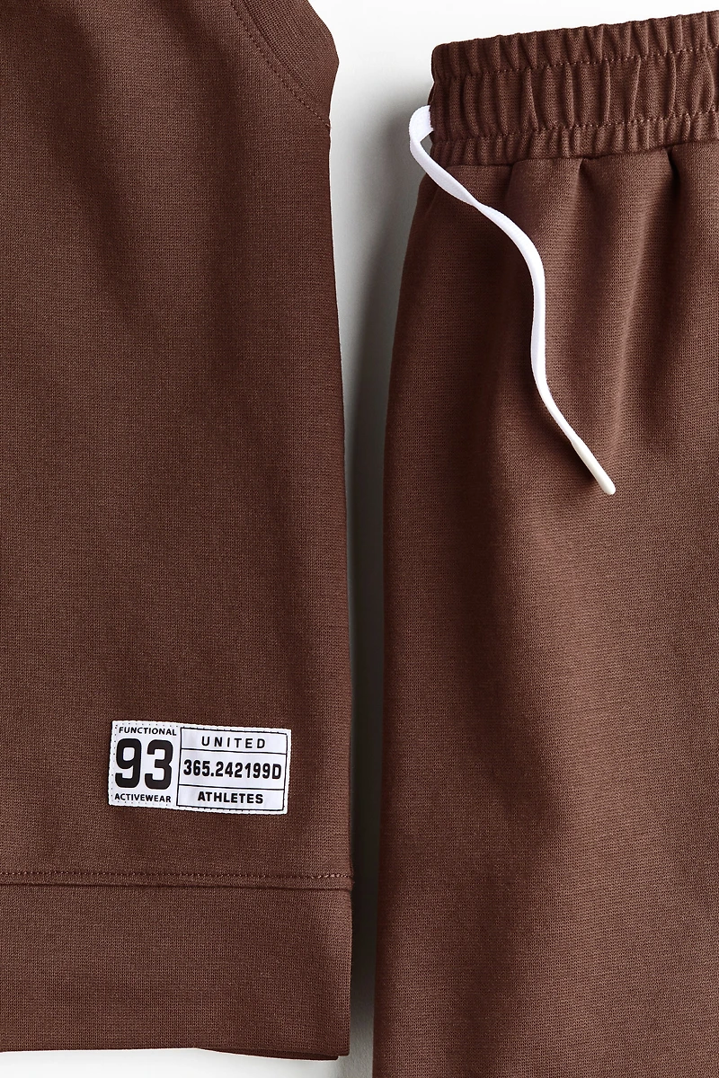 Sleeveless Sports Hoodie and Shorts with DryMove™