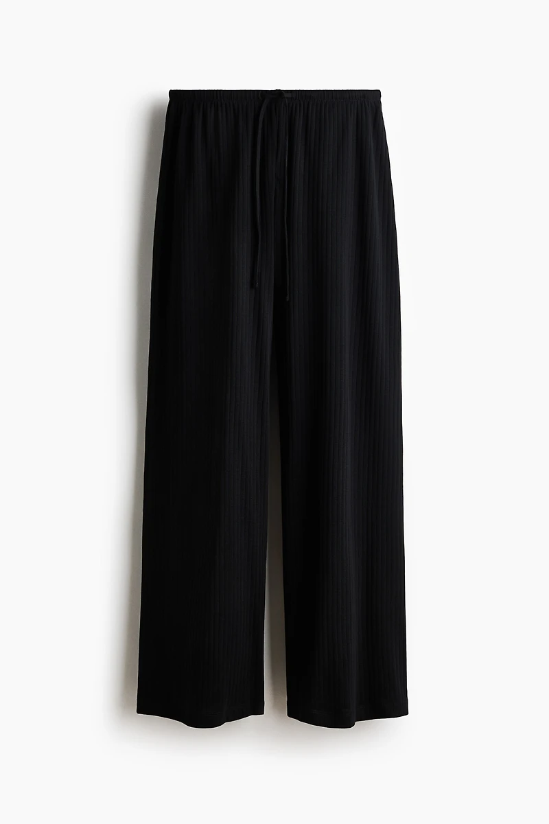 Ribbed Drawstring Pants