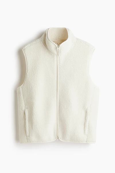 Loose-Fit Teddy Fleece Sports Vest