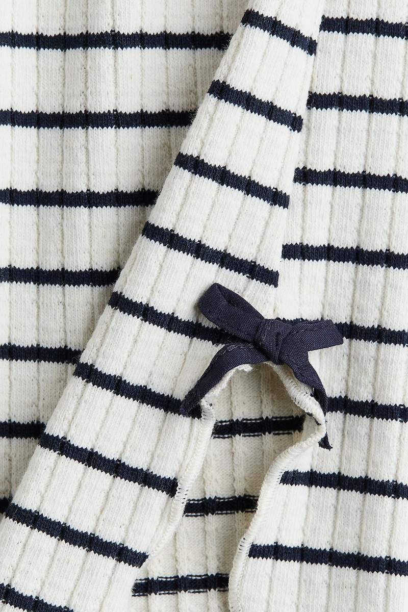 Legging évasé en tricot côtelé