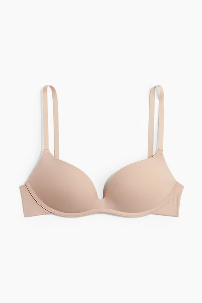 Soft-Cup Microfiber Push-Up Bra