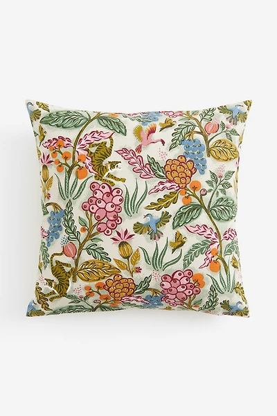 Housse de coussin à motif