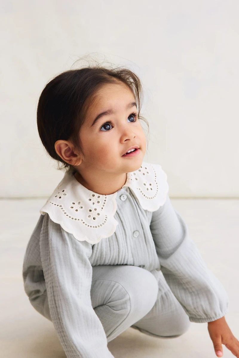 Cotton Muslin Romper Suit