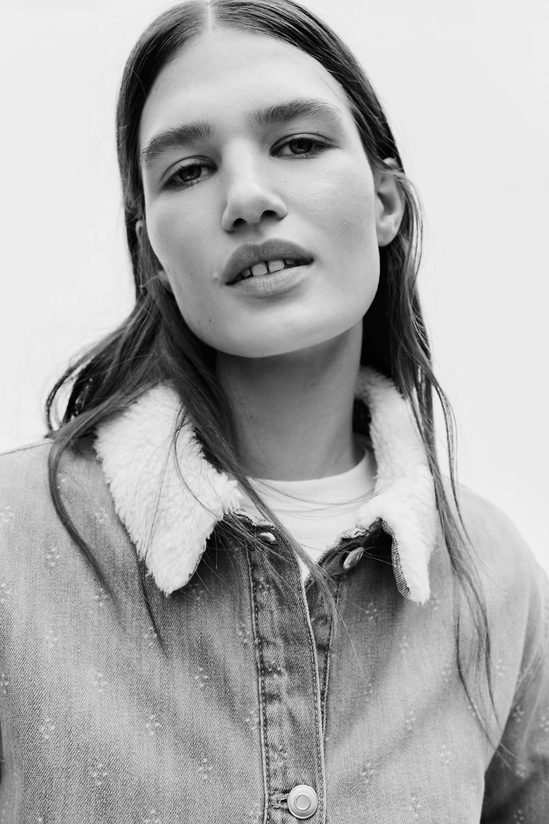 Denim Jacket with Collar