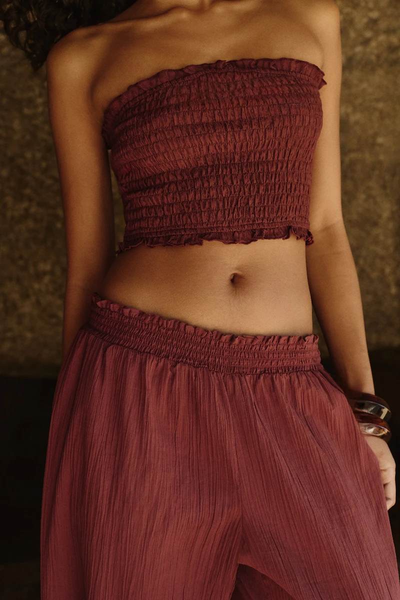 Crinkled Beach Pants