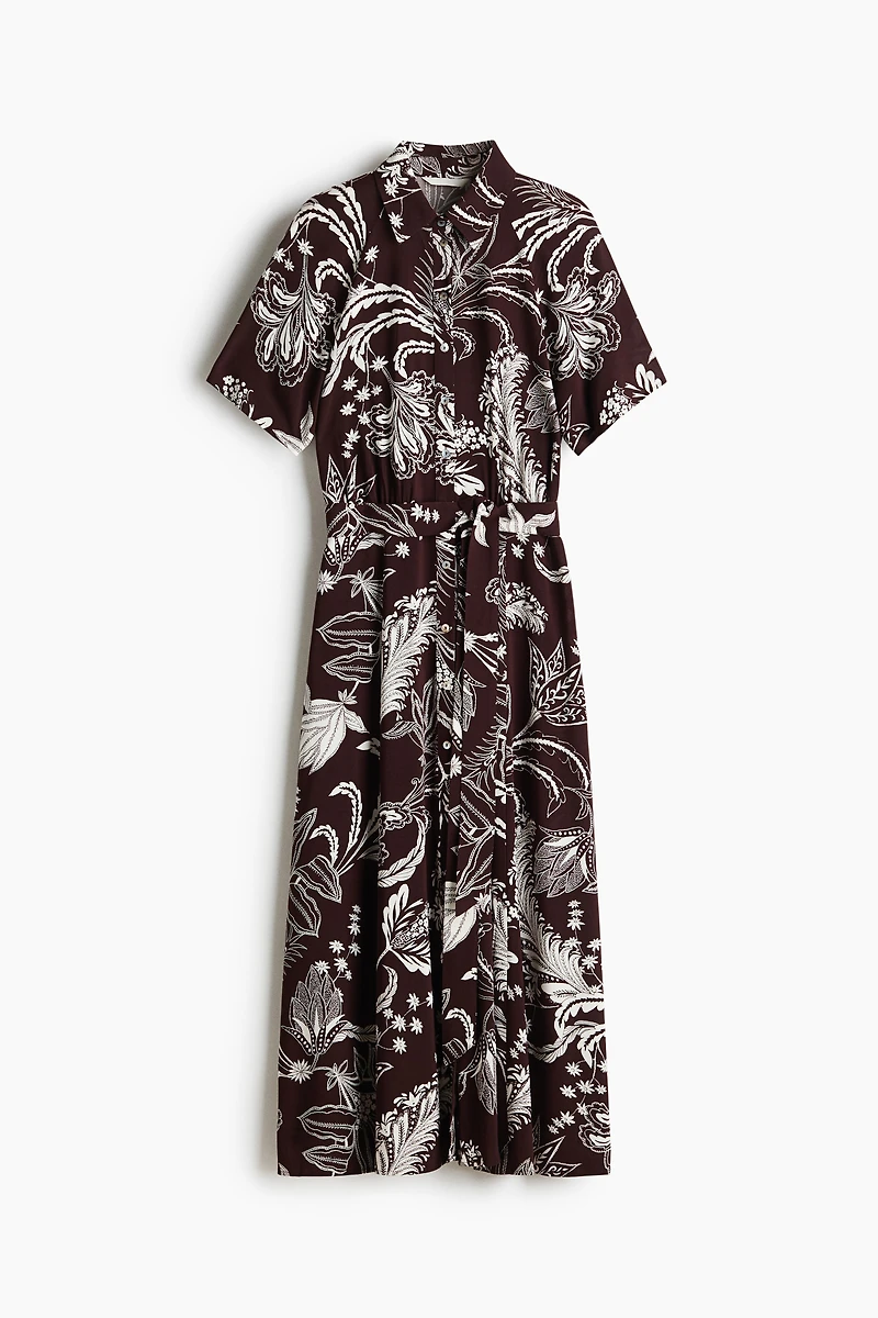 Tie-belt Shirt Dress