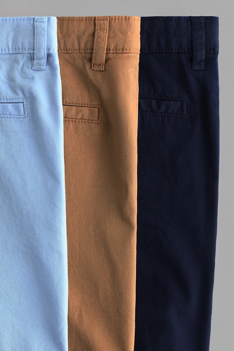 3-Pack Cotton Chino Shorts