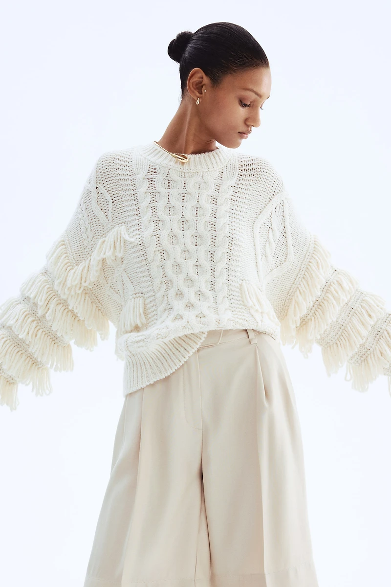 Sweater with Fringe