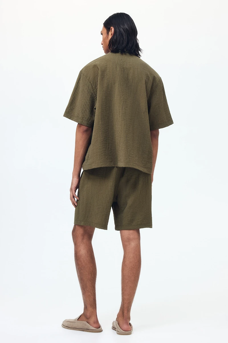 Relaxed-Fit Textured Shorts