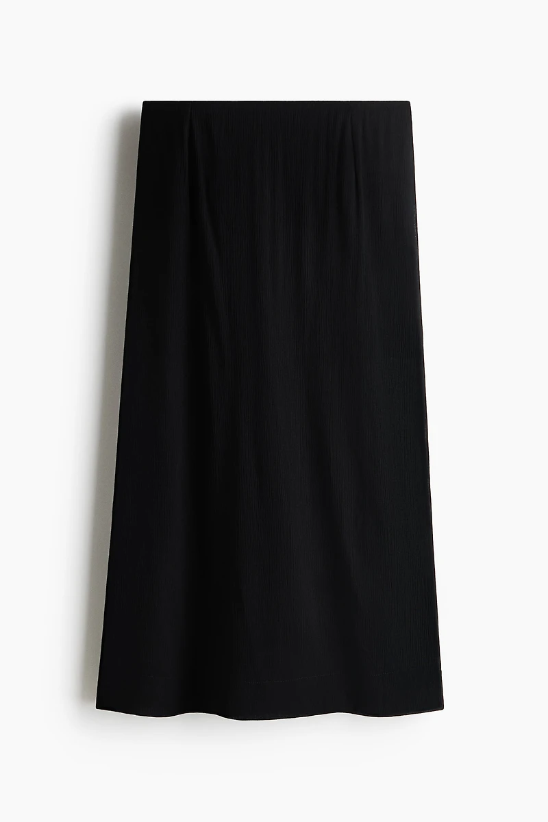 Crinkled Midi Skirt