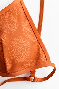 Printed Triangle Bikini Top
