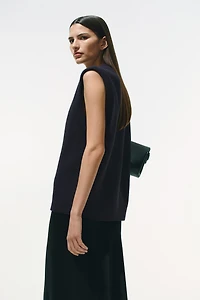 Rib-Knit Vest