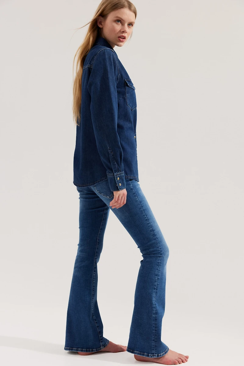 Flared Ultra High Jeans