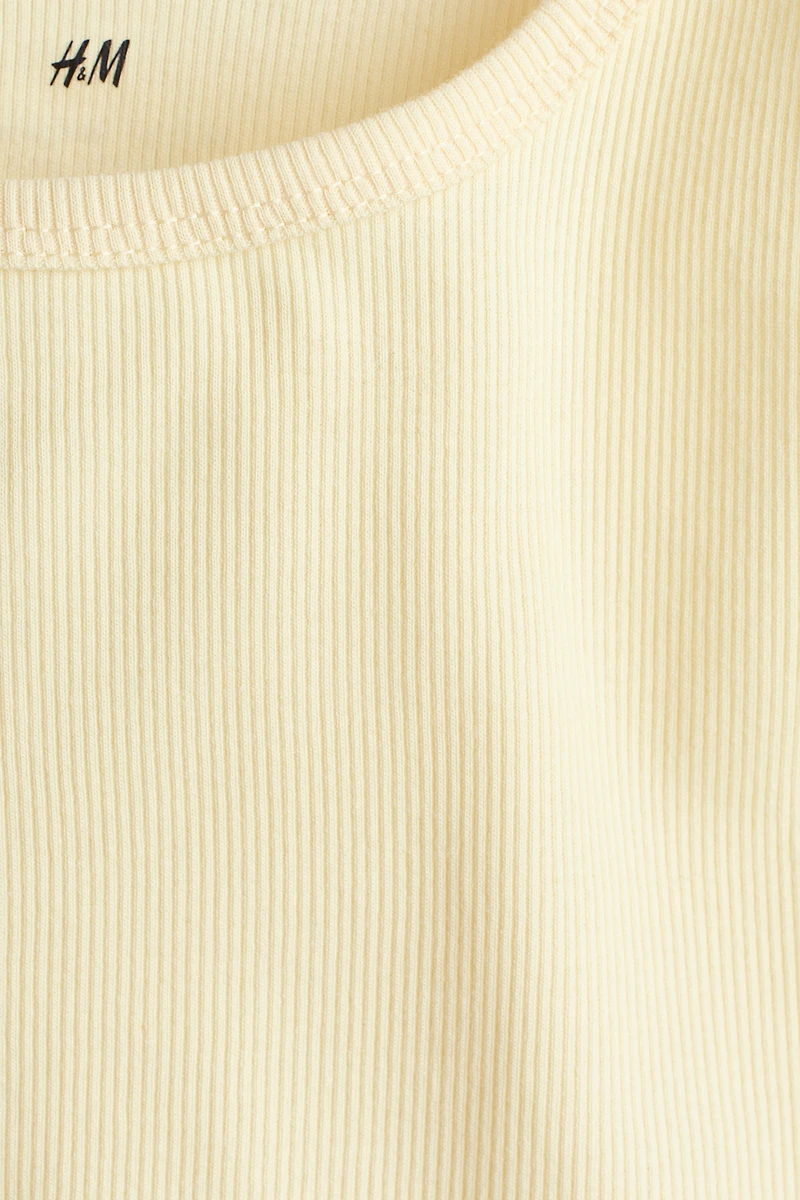 Ribbed Cotton Tank Top