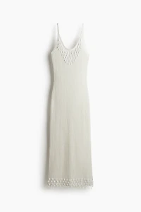 Bead-Embellished Knit Dress