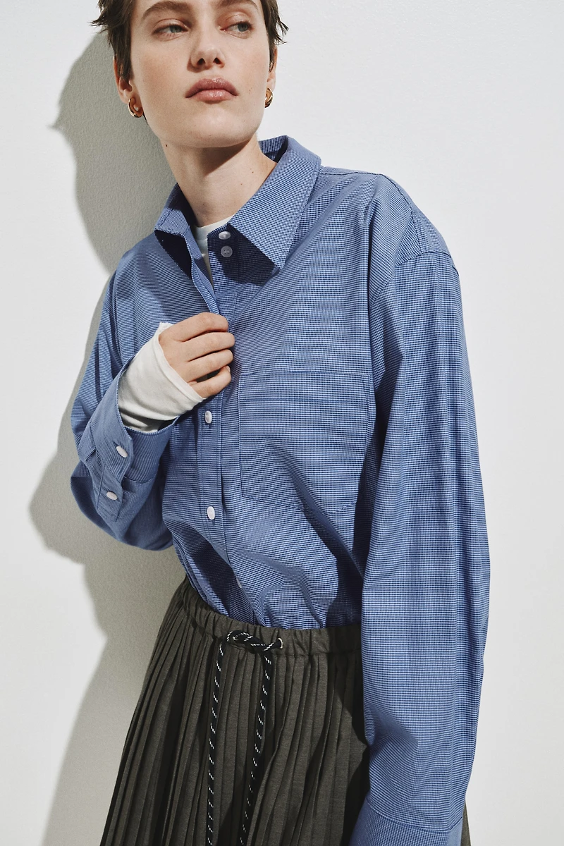 Oversized Cotton Poplin Shirt