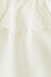 Blouse en coton avec broderie anglaise