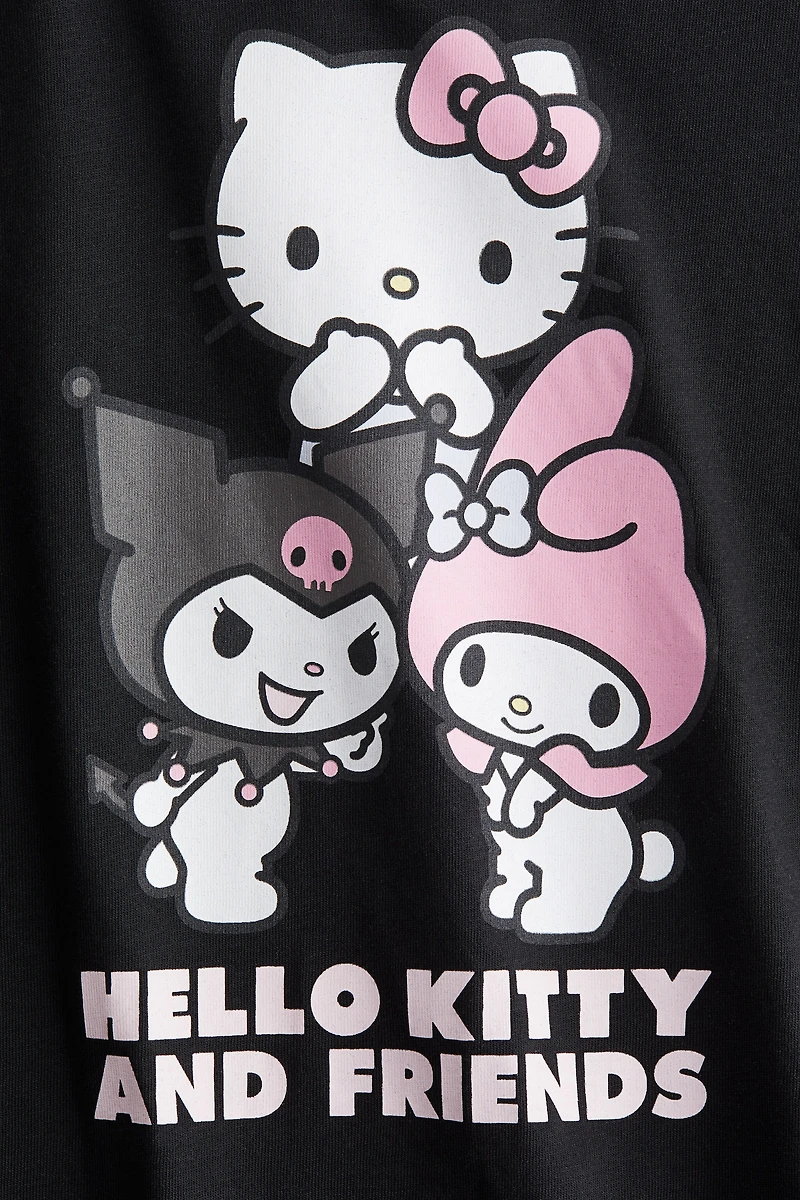 Cotton T-Shirt with Printed Motif