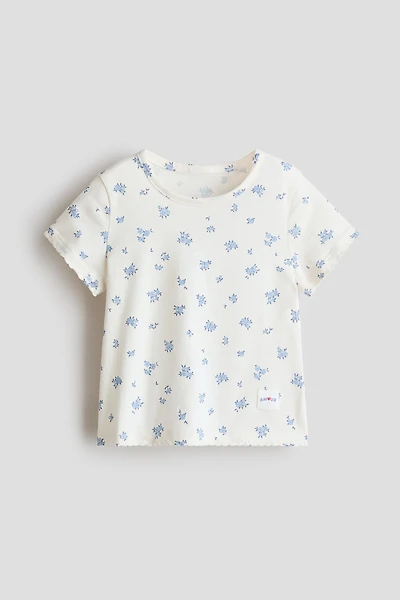 Haut imprimé en coton