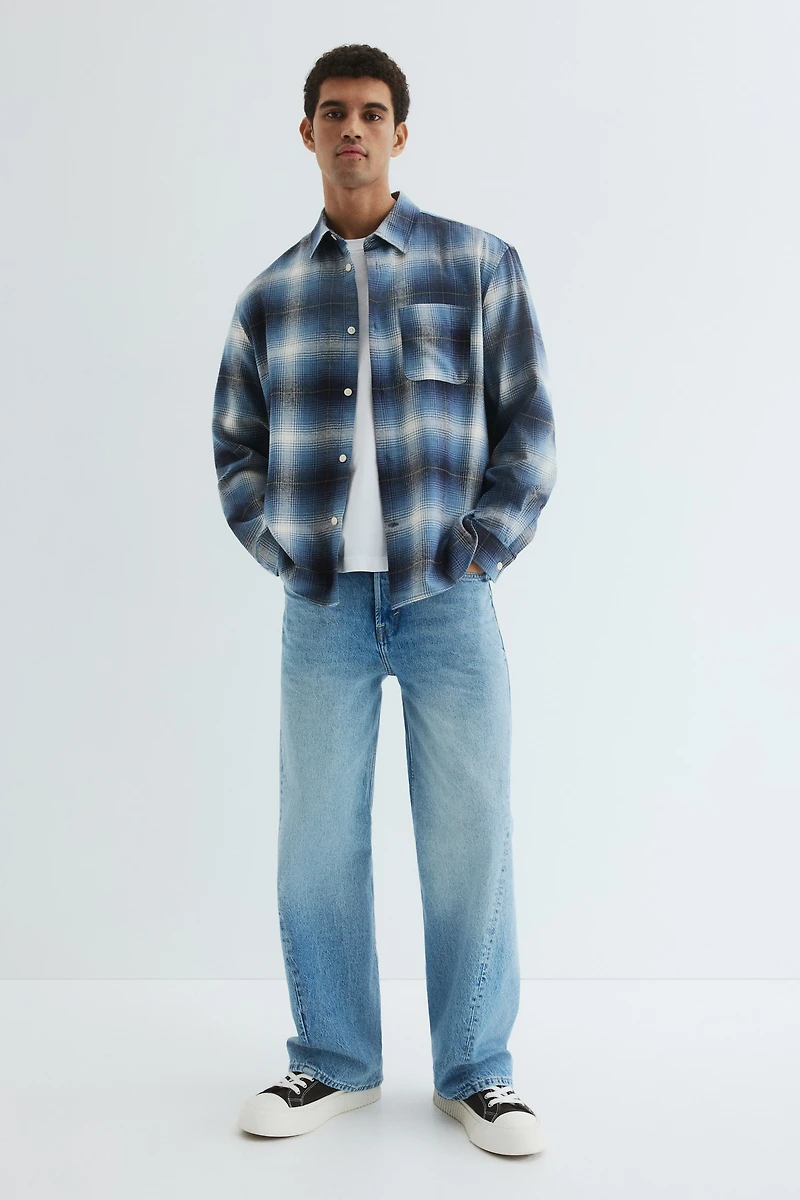 Loose-Fit Flannel Shirt