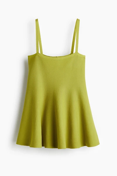 Fine-Knit Strappy Top