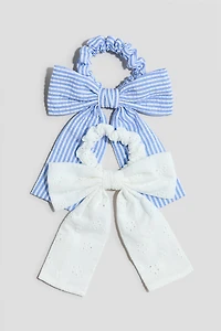 2-Pack Bow Scrunchies