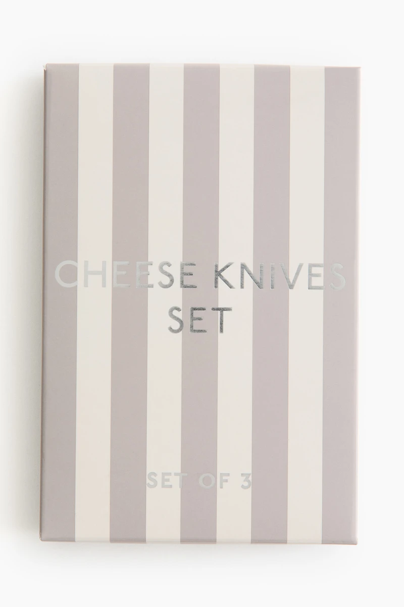 Lot de 3 couteaux à fromage en marbre