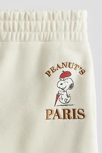 Wide Brushed-Inside Joggers