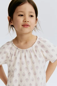 Patterned Crêpe Top