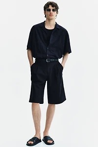Relaxed-Fit Jacquard-Jersey Resort Shirt