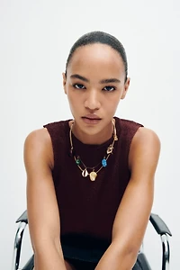 Metallic Knit Top