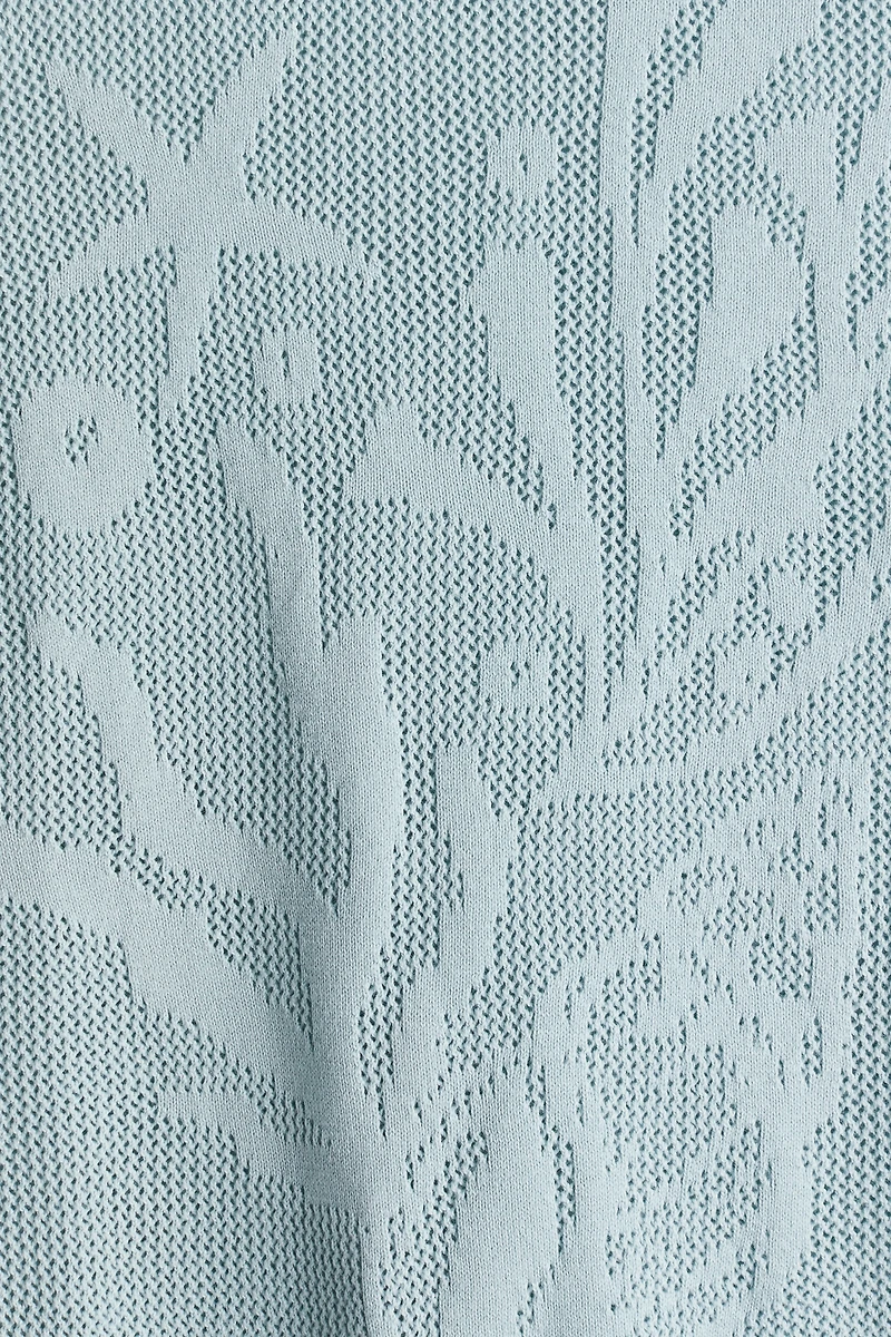 Slim-Fit Jacquard-Knit Sweater Vest