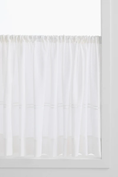 Linen-Blend Café Curtain