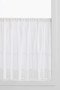 Linen-Blend Café Curtain