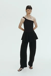 One-Shoulder Thong Bodysuit