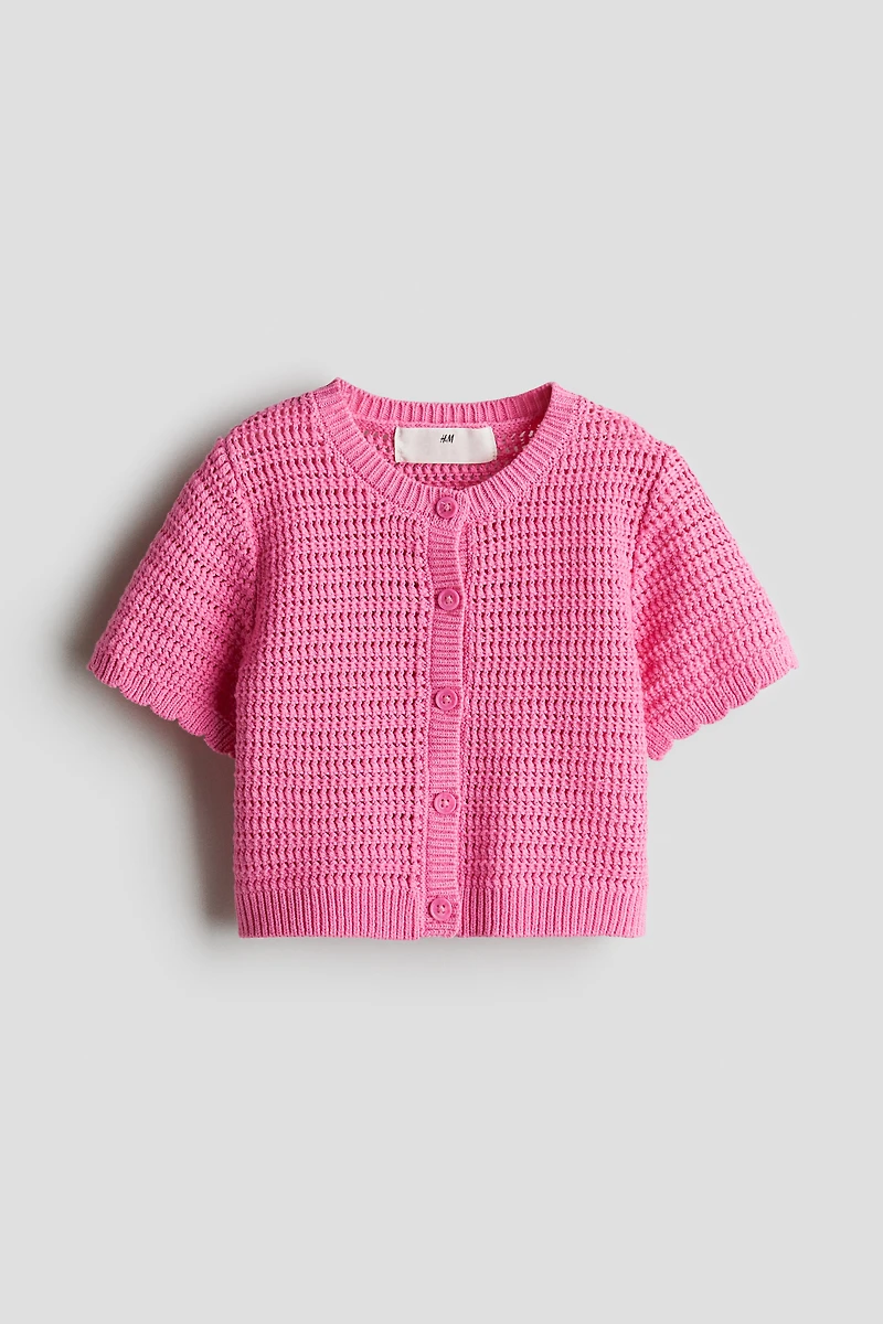 Chandail en tricot pointelle