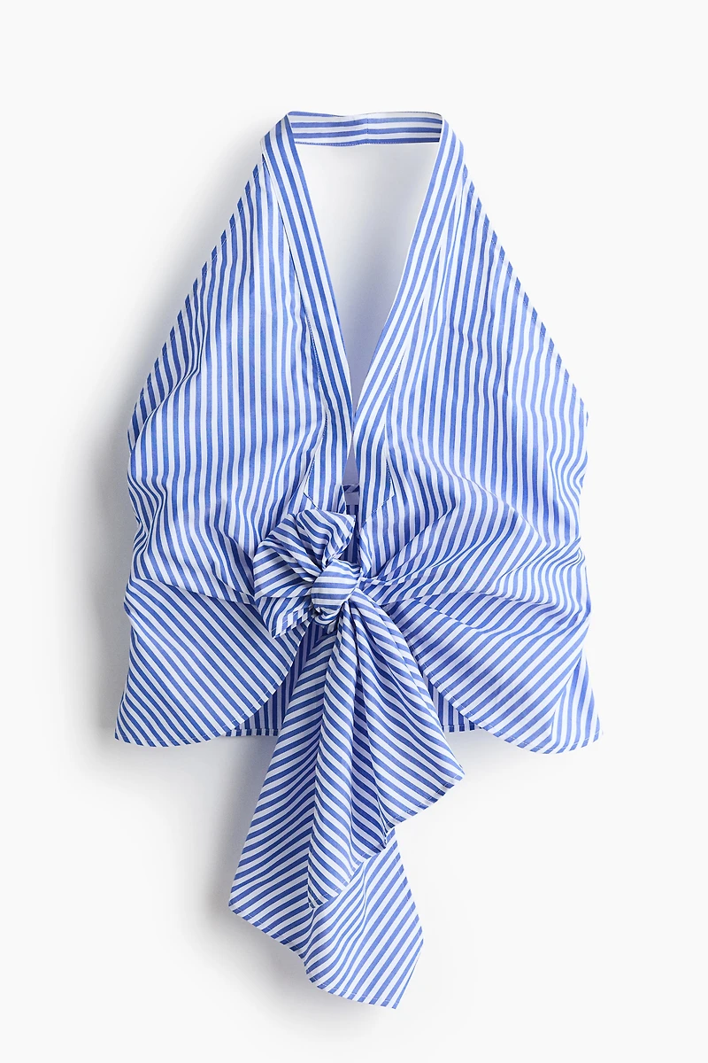 Haut à dos nu avec détail noué